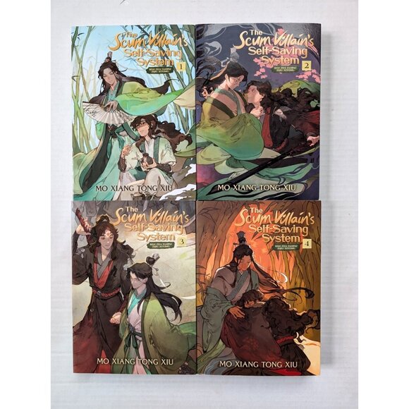 Scum Villains Self Saving System Volume 1-4 Mo Xiang Tong Xiu Book Lot Danmei - Picture 1 of 7